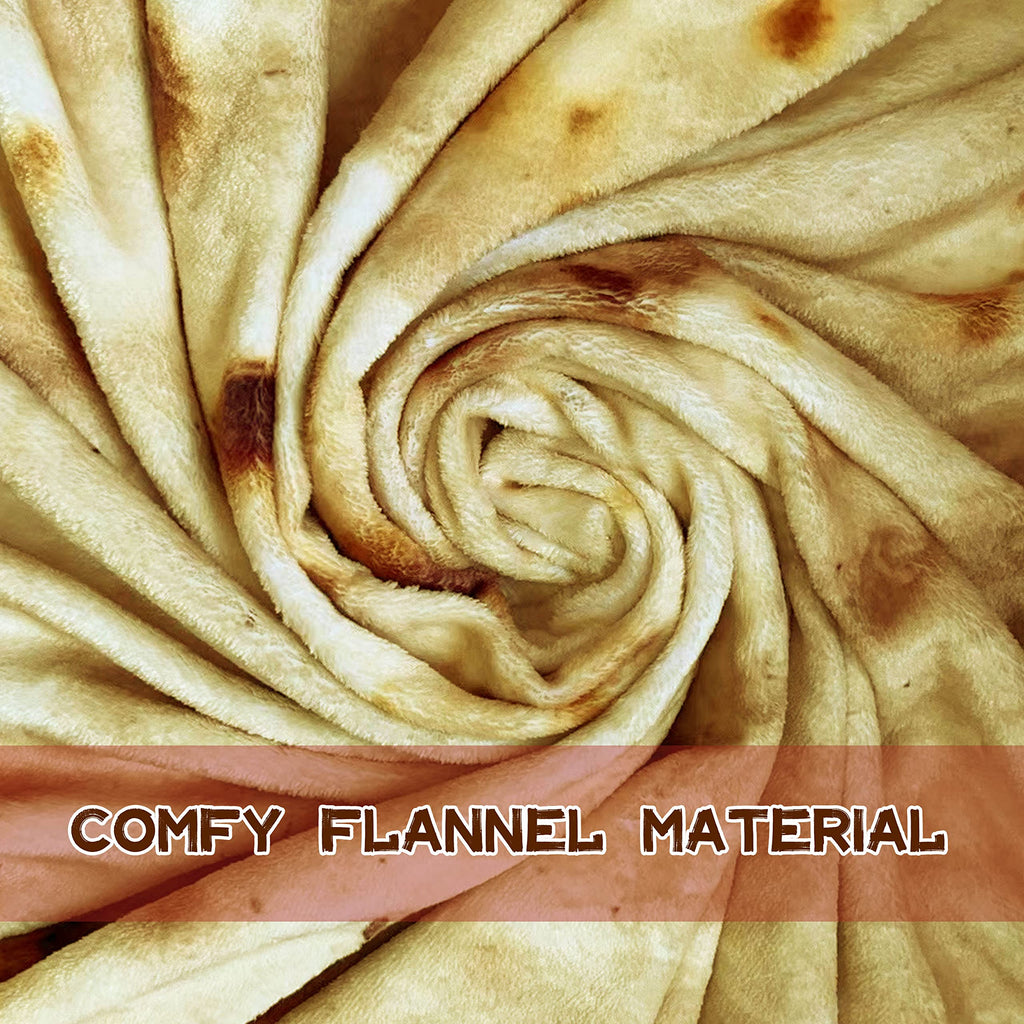 moonysweet Tortilla Blanket for Adult and Kids Double Sided Novelty Food Blanket Adult Size Funny Realistic Throw Blanket Fuzzy Fleece Blanket Flannel Teens Boys and Girls 60 inches
