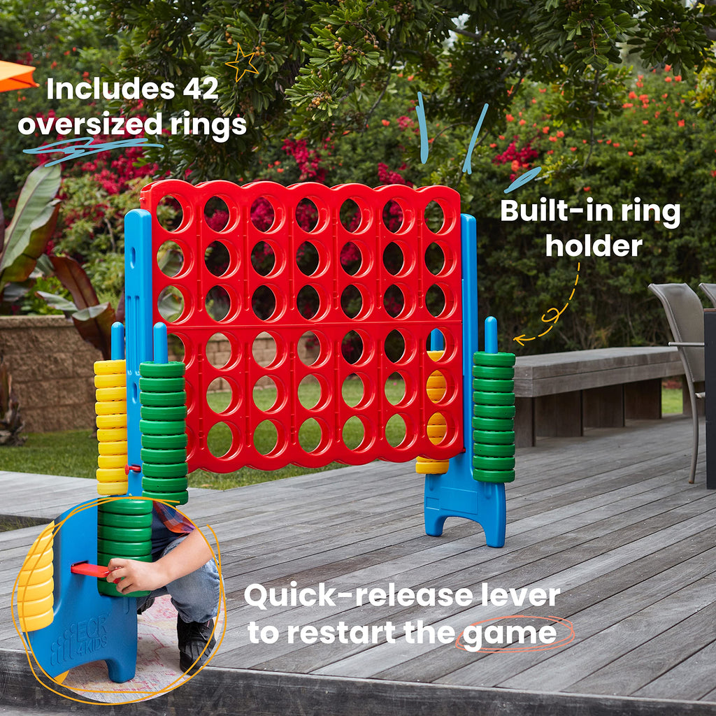 ECR4Kids ジャンボ 4-トゥ-スコア、ジャイアントゲーム、アソート