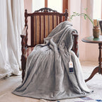 Verwarmd deken elektrisch deken plaid 50''X60'' - verwarmingsdeken met 6 warmtestanden - 2-10 uur automatische uitschakeling, ETL gecertificeerd, wasmachinebestendig (zwart)