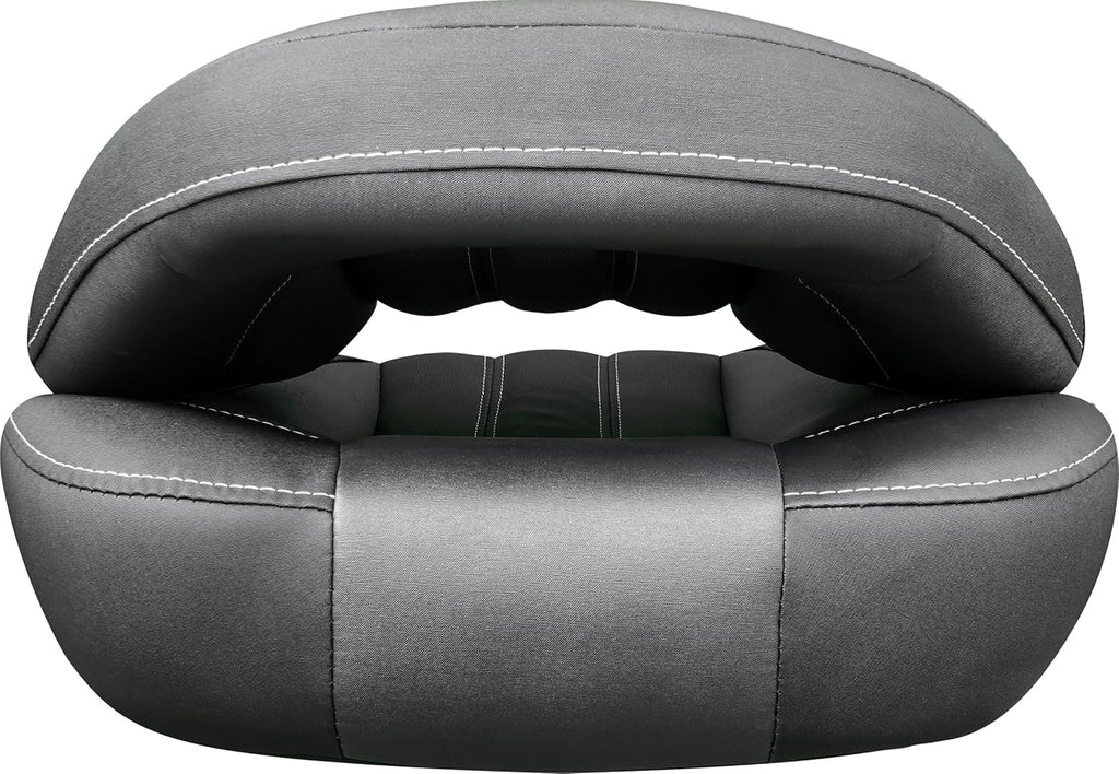 Tempress ProBax Orthopedic Folding High Back Boat Seat (Black/Charcoal/Carbon)