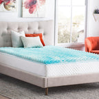 Linenspa Memory Foam Mattress Topper, Queen Size - 2 Inch Gel Infused Memory Foam - Plush Feel - Cooling and Pressure Relieving - CertiPUR Certified