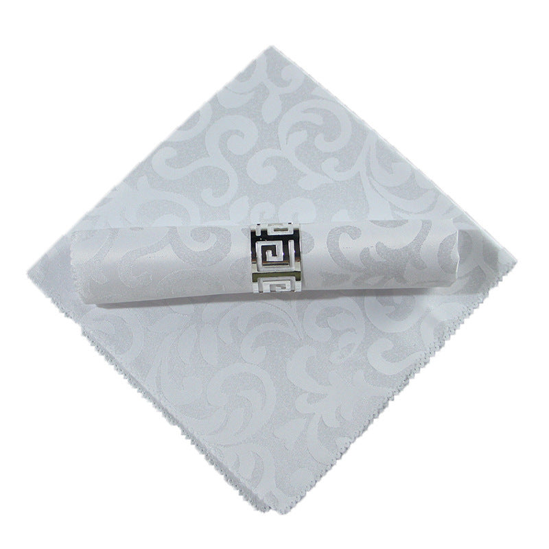 Square Folding Fabric Tablecloth Decorative Embroidery