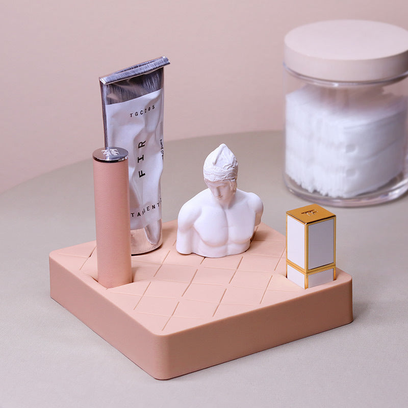 16 Grid Silicone Lipstick Storage Box