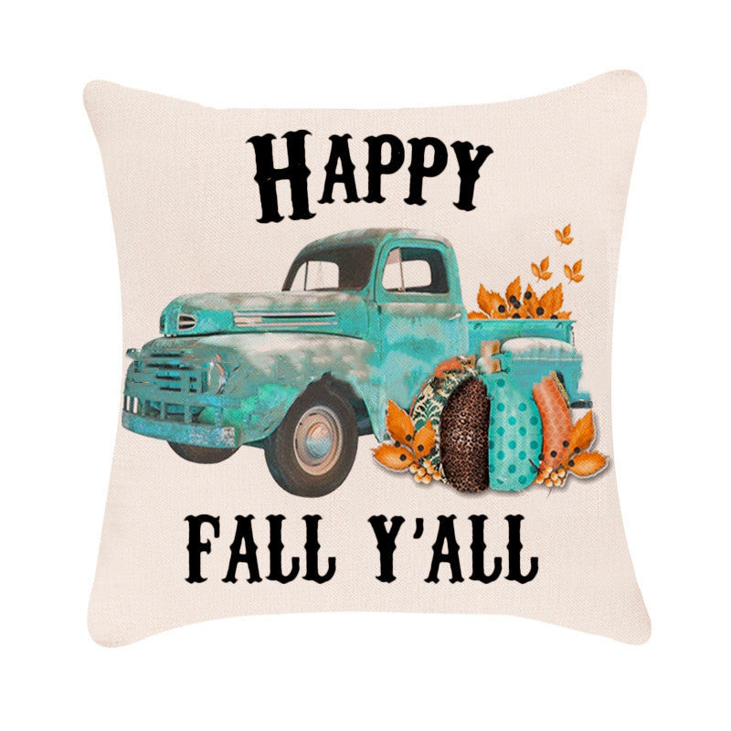 New Autumn Halloween Pumpkin Pillow Car Sofa Cushion Cover