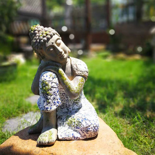 Chinese Garden Courtyard Villa Buddha Statue Decoration