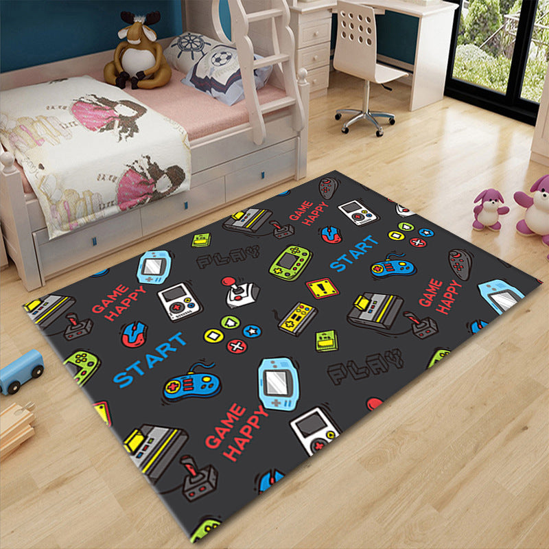 Game Console Living Room Floor Mat Bedroom Cartoon Carpet