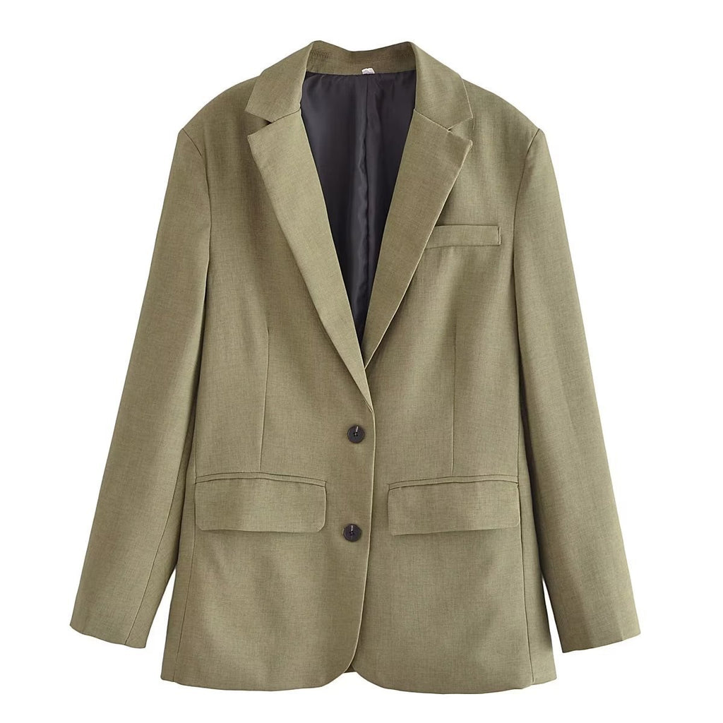 Autumn And Winter New European And American Style Fashion Single-breasted Suit Jacket For Women