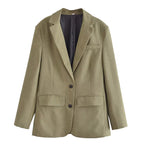 Autumn And Winter New European And American Style Fashion Single-breasted Suit Jacket For Women