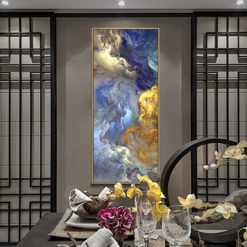 Blue Wave Scroll HD Oil Painting HD Inkjet Painting