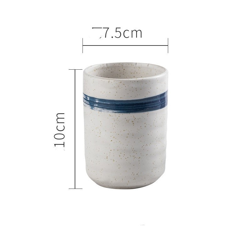 Xícara de chá de cerâmica vintage japonesa xícara reta