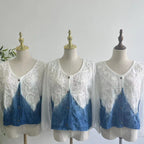 Ethnic Style Handmade Tie-dyed Loose Small Outerwear Top
