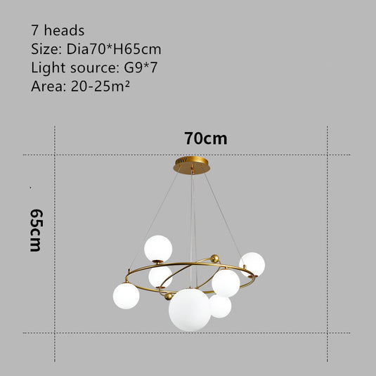 Lustre de mode créatif de personnalité de salle à manger d'enfants minimaliste moderne