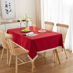All Cotton Washed Cotton Tassel Coffee Table Cloth Table Cloth