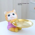 Rabbit Tray Hallway Key Storage Home Living Room Desktop Office Decorations