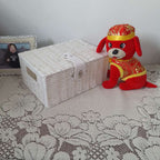 Household Plastic Rattan-like Desktop Storage Basket Storage With Lid