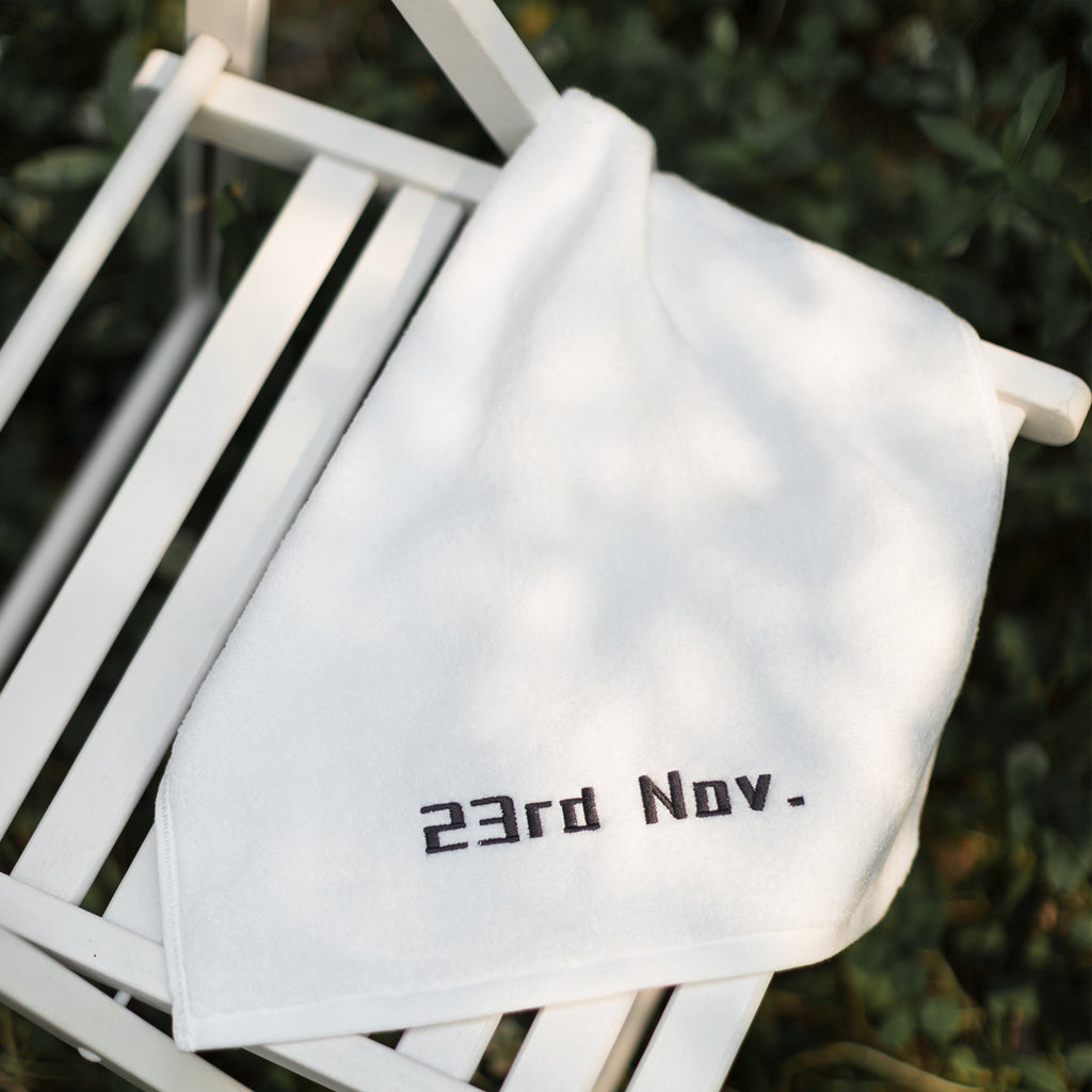 Customized Towels With Birthday Embroidery