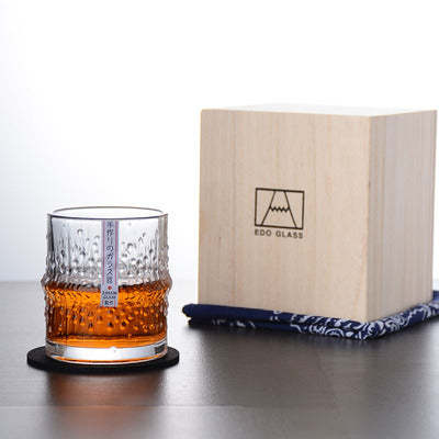 Creative Japanese Whiskey Hammered Wine Glass