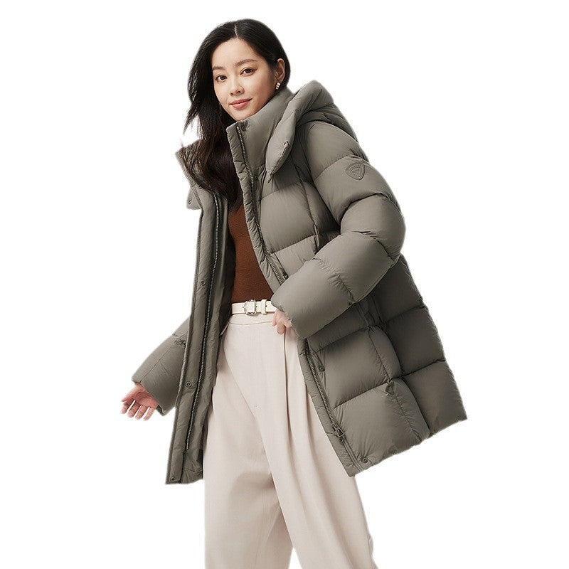 Detachable Hat Mother's Warm All-matching Coat