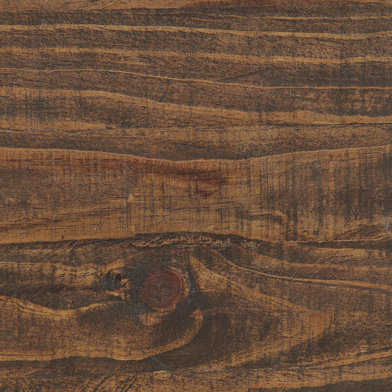 Alaterre Furniture Pomona Rustic Coffee Table with Storage Shelf - 42-Inch Industrial Modern Metal and Solid Wood Living Room Table - Easy Assembly Farmhouse Living Room Furniture (Rustic Natural)