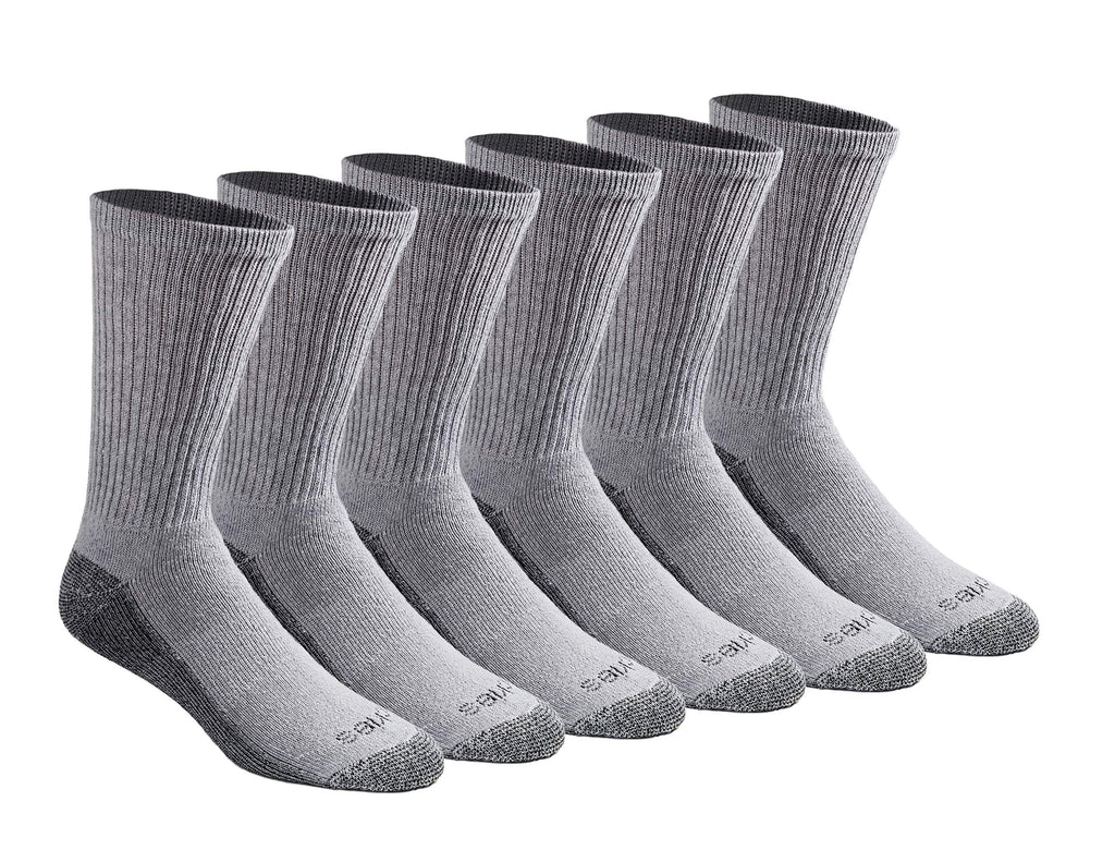 Dickies Men's Dri-Tech Original Moisture Control Crew Socks, Available in M-XXL (6, 12, 18 Pairs)