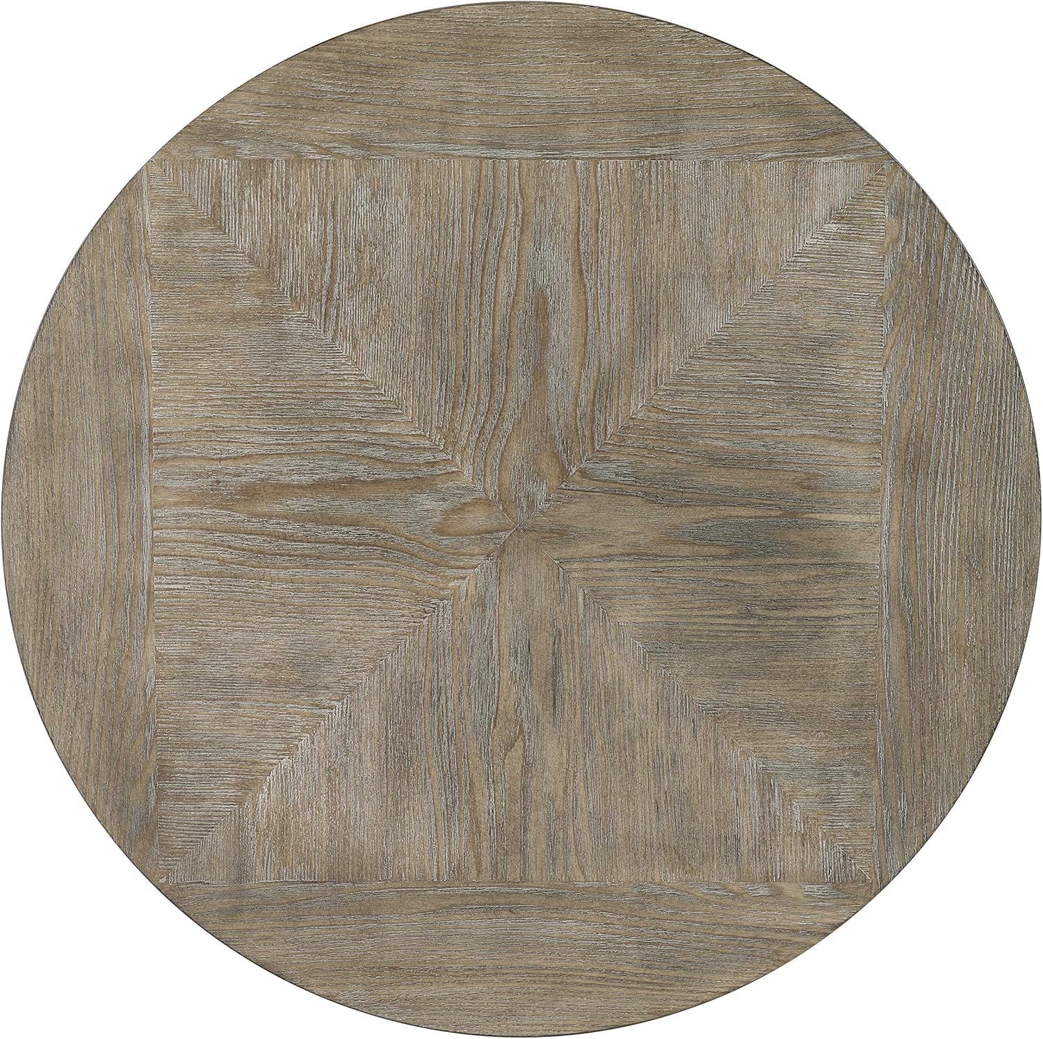 Powell Pewter Metal and Rustic Wood Side Table Franklin Dining