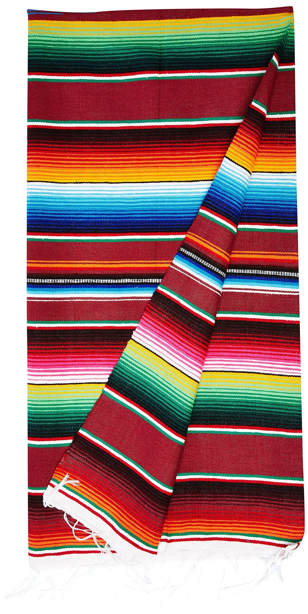 Large Authentic Mexican Blankets Colorful Serape Blankets Assorted