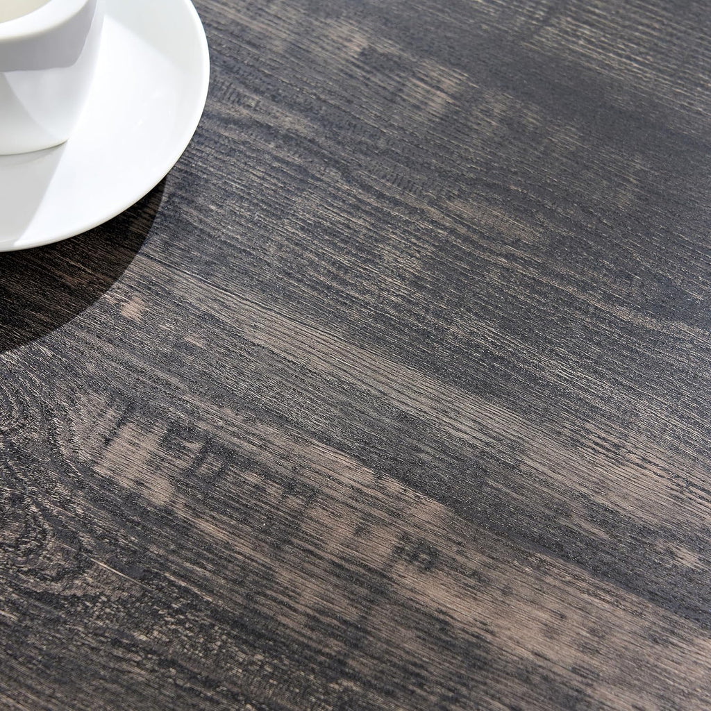 Farmhouse Coffee Table for Living Room, Wood Square Coffee Tables, 31.5" D x 31.5" W, Dark Rustic Oak