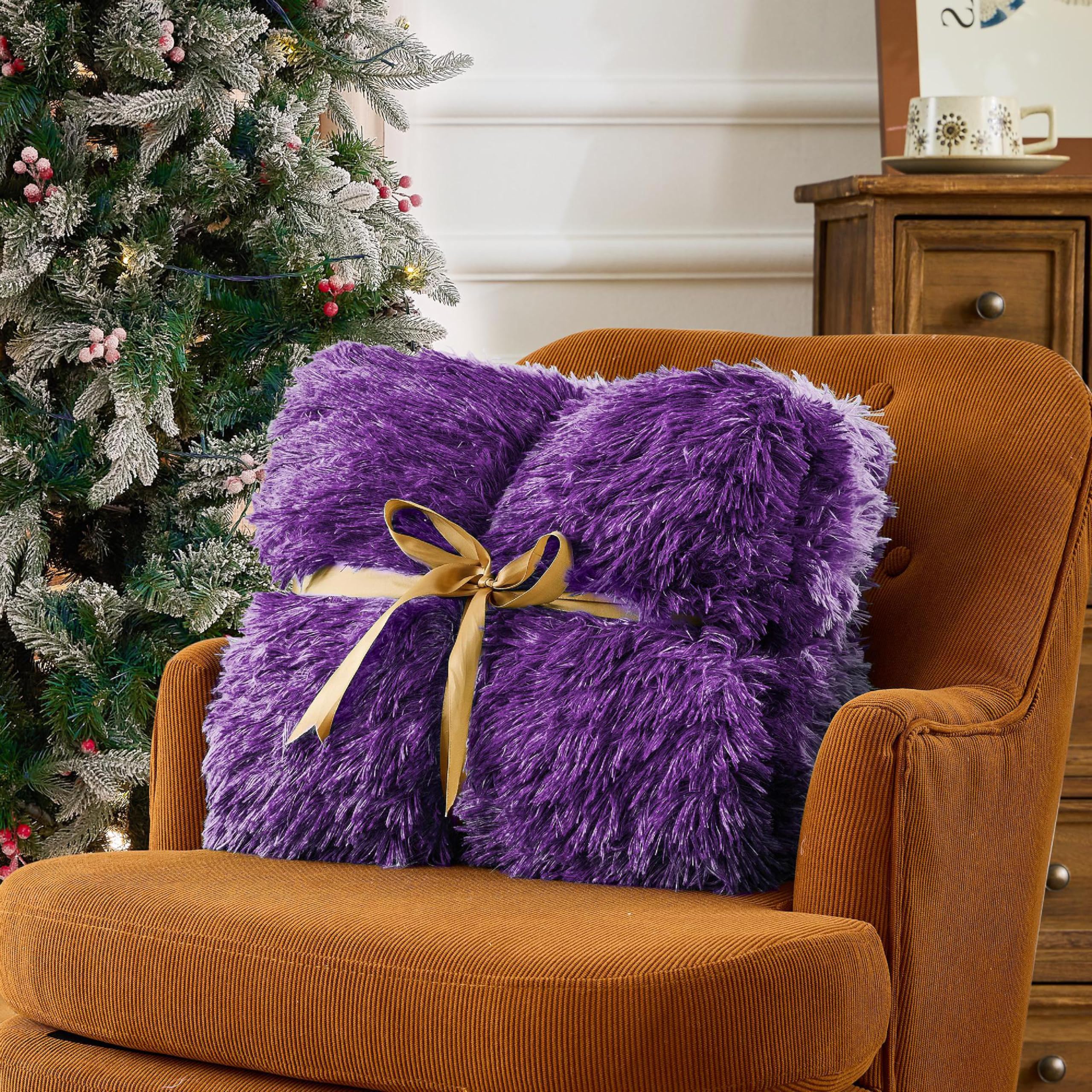 Elektrische Heizdecke mit Kunstpelz, Größe mit flauschigem Sherpa-Rücken, wärmende Plüschdecke Geschenk, weiche Heizdecken mit 10 Wärmeeinstellungen, 5 Zeiteinstellungen, ETL 50"x60", Anthrazitgrau