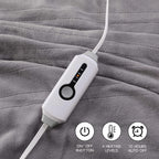 Coperta Elettrica Riscaldata 72"x84" Taglia Completa, Morbido Pile di Corallo con 4 Livelli di Riscaldamento e Spegnimento Automatico dopo 10 Ore, Lavabile in Lavatrice, Tessuto Morbido e Accogliente per la Casa, Grigio Scuro