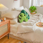 AELS Set of 2 3D Leaves Decorative Throw Pillows, 18"& 14" Monstera Deliciosa Plush Pillow Set for Plant Lovers Garden Lovers, Living Room Bedroom Nursery Decor, Light Green & Dark Green - Grand Goldman