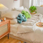 AELS Set of 2 3D Leaves Decorative Throw Pillows, 18"& 14" Monstera Deliciosa Plush Pillow Set for Plant Lovers Garden Lovers, Living Room Bedroom Nursery Decor, Light Green & Dark Green - Grand Goldman