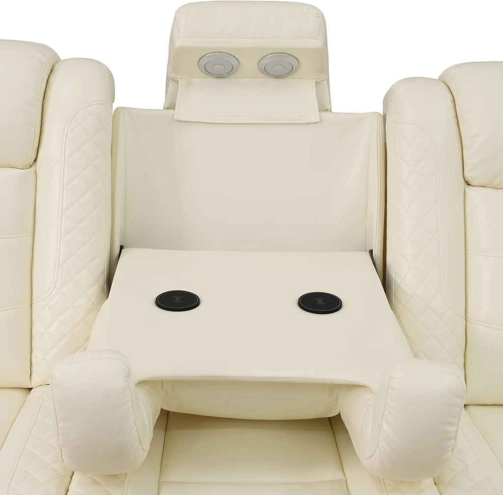 AJI Power Recliner Living Room Set with LED for Living Room, Dormitory, Guest House, Playroom, Airbnb,Apartment - Grand Goldman