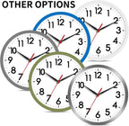 AKCISOT Wall Clock, Modern Small Wall Clocks Battery Operated 8 Inch, Silent Non-Ticking Analog Classic for Office, Home, Bathroom, Kitchen, Bedroom, School(Black) - Grand Goldman