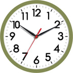 AKCISOT Wall Clock, Modern Small Wall Clocks Battery Operated 8 Inch, Silent Non-Ticking Analog Classic for Office, Home, Bathroom, Kitchen, Bedroom, School(Black) - Grand Goldman