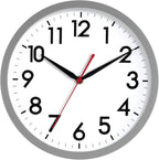 AKCISOT Wall Clock, Modern Small Wall Clocks Battery Operated 8 Inch, Silent Non-Ticking Analog Classic for Office, Home, Bathroom, Kitchen, Bedroom, School(Black) - Grand Goldman