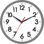 AKCISOT Wall Clock, Modern Small Wall Clocks Battery Operated 8 Inch, Silent Non-Ticking Analog Classic for Office, Home, Bathroom, Kitchen, Bedroom, School(Black) - Grand Goldman
