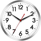 AKCISOT Wall Clock, Modern Small Wall Clocks Battery Operated 8 Inch, Silent Non-Ticking Analog Classic for Office, Home, Bathroom, Kitchen, Bedroom, School(Black) - Grand Goldman