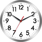 AKCISOT Wall Clock, Modern Small Wall Clocks Battery Operated 8 Inch, Silent Non-Ticking Analog Classic for Office, Home, Bathroom, Kitchen, Bedroom, School(Black) - Grand Goldman