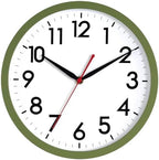 AKCISOT Wall Clock, Modern Small Wall Clocks Battery Operated 8 Inch, Silent Non-Ticking Analog Classic for Office, Home, Bathroom, Kitchen, Bedroom, School(Black) - Grand Goldman