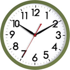 AKCISOT Wall Clock, Modern Small Wall Clocks Battery Operated 8 Inch, Silent Non-Ticking Analog Classic for Office, Home, Bathroom, Kitchen, Bedroom, School(Black) - Grand Goldman