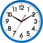 AKCISOT Wall Clock, Modern Small Wall Clocks Battery Operated 8 Inch, Silent Non-Ticking Analog Classic for Office, Home, Bathroom, Kitchen, Bedroom, School(Black) - Grand Goldman