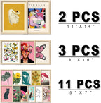 ANERZA 16 PCS Framed Eclectic Wall Art Decor, Modern Maximalist Wall Prints for Bedroom, Gallery Wall Frame Set, Posters for Living Room Aesthetic, Wall Collage Kit Pictures, Colorful Dorm Home Decor - Grand Goldman