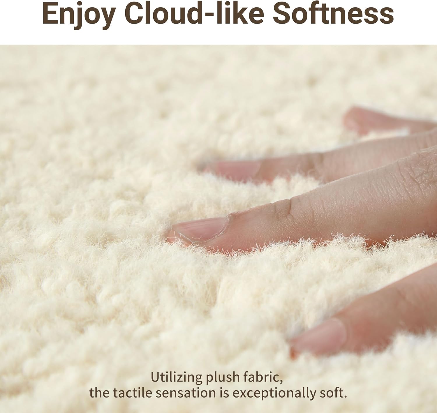 Accent Chair with Ottoman Comfy Sherpa Chair and Ottoman Set Upholstered Reading Chair with Ottoman for Bedroom Living Room Chair with Foot Rest(Beige) - Grand Goldman