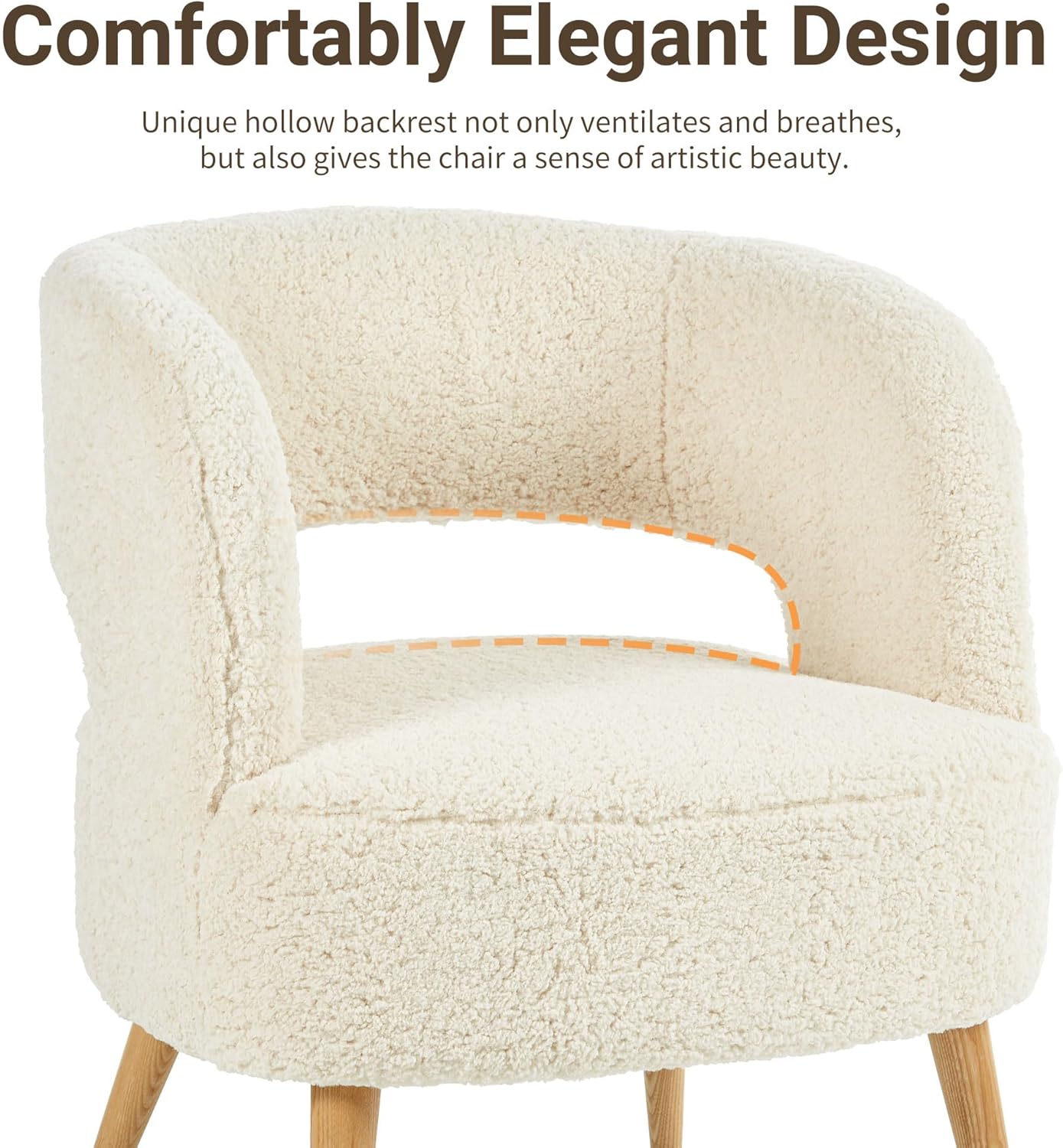 Accent Chair with Ottoman Comfy Sherpa Chair and Ottoman Set Upholstered Reading Chair with Ottoman for Bedroom Living Room Chair with Foot Rest(Beige) - Grand Goldman
