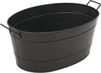 Achla Designs Black Oval Galvanized Steel Tub - Grand Goldman