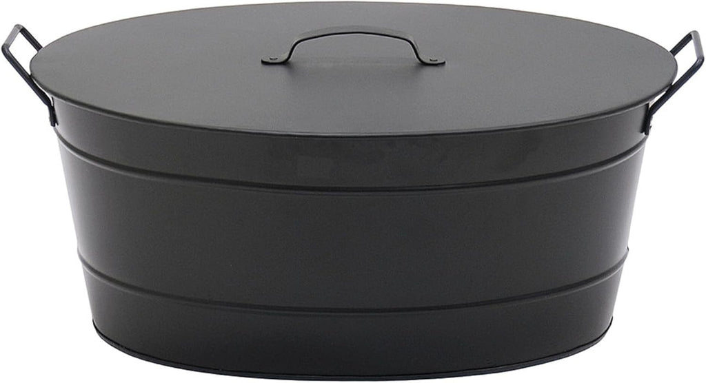 Achla Designs Black Oval Galvanized Steel Tub - Grand Goldman