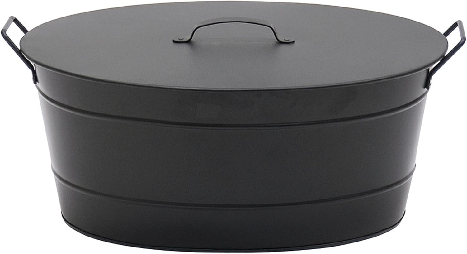Achla Designs Black Oval Galvanized Steel Tub - Grand Goldman