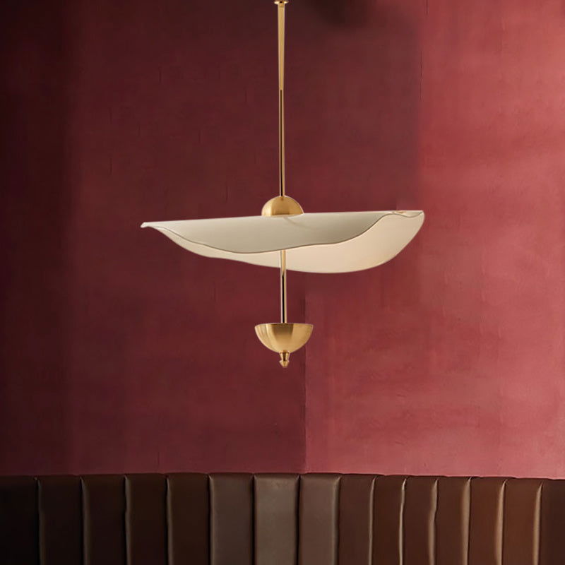 Acrylic Lotus Leaf Chandelier In Window - Grand Goldman