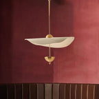 Acrylic Lotus Leaf Chandelier In Window - Grand Goldman