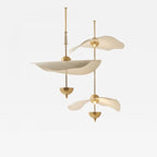 Acrylic Lotus Leaf Chandelier In Window - Grand Goldman